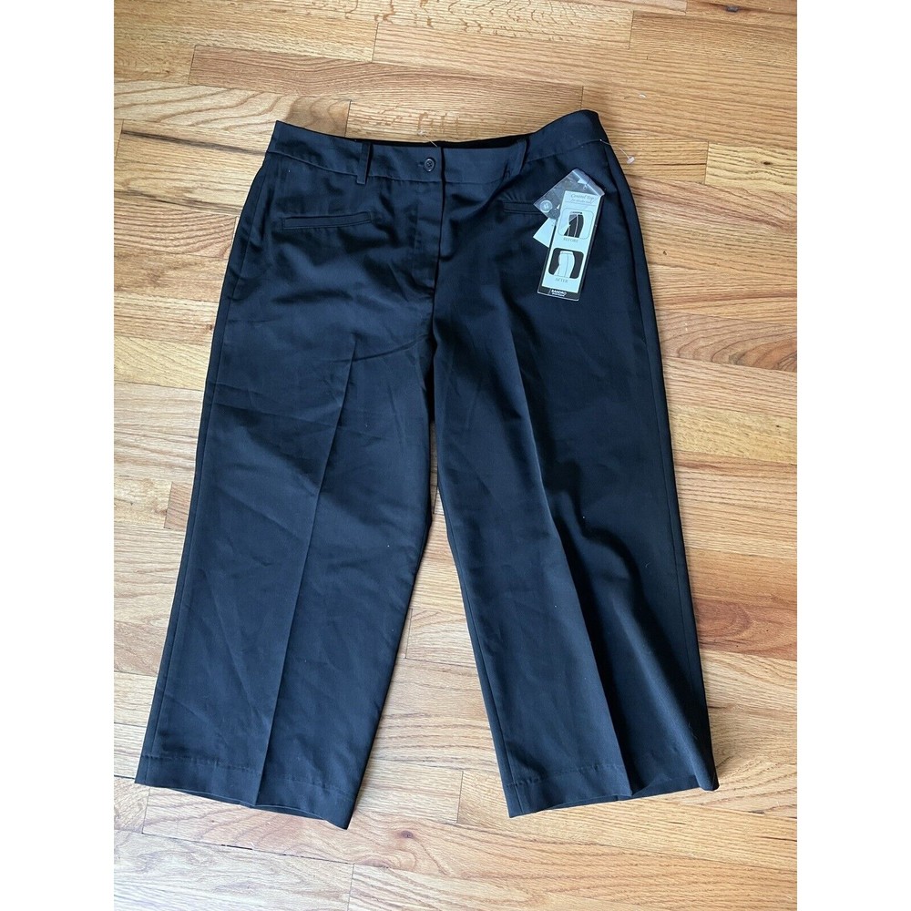 SANDRO Black Capris Cropped Pants Sportswear M